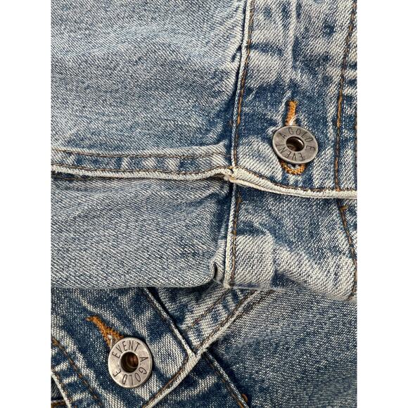 AGOLDE VINTAGE Cropped Jean Jacket Light Wash Women’s Size Medium Made In USA - Picture 9 of 11